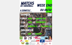 Matchs à domicile 08-02