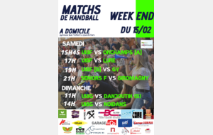 Matchs à domicile 15-02