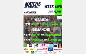 Matchs à domicile 14-03